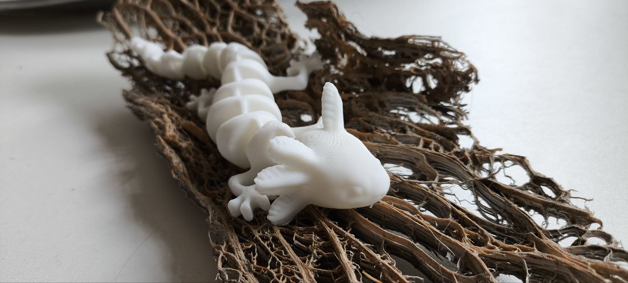 3D gedruckter Gecko (17,5 cm) aus PLA – bewegliche Echse, bemalbar